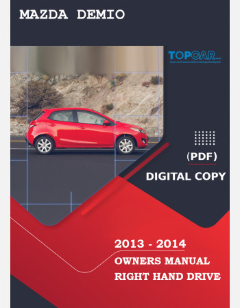 2013 - 2014 mazda demio owners manual rhd and lhd